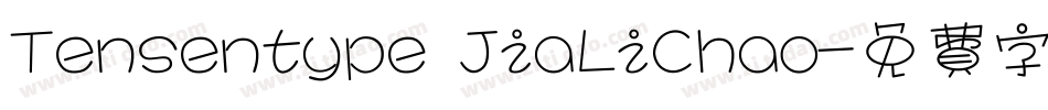 Tensentype JiaLiChao字体转换
